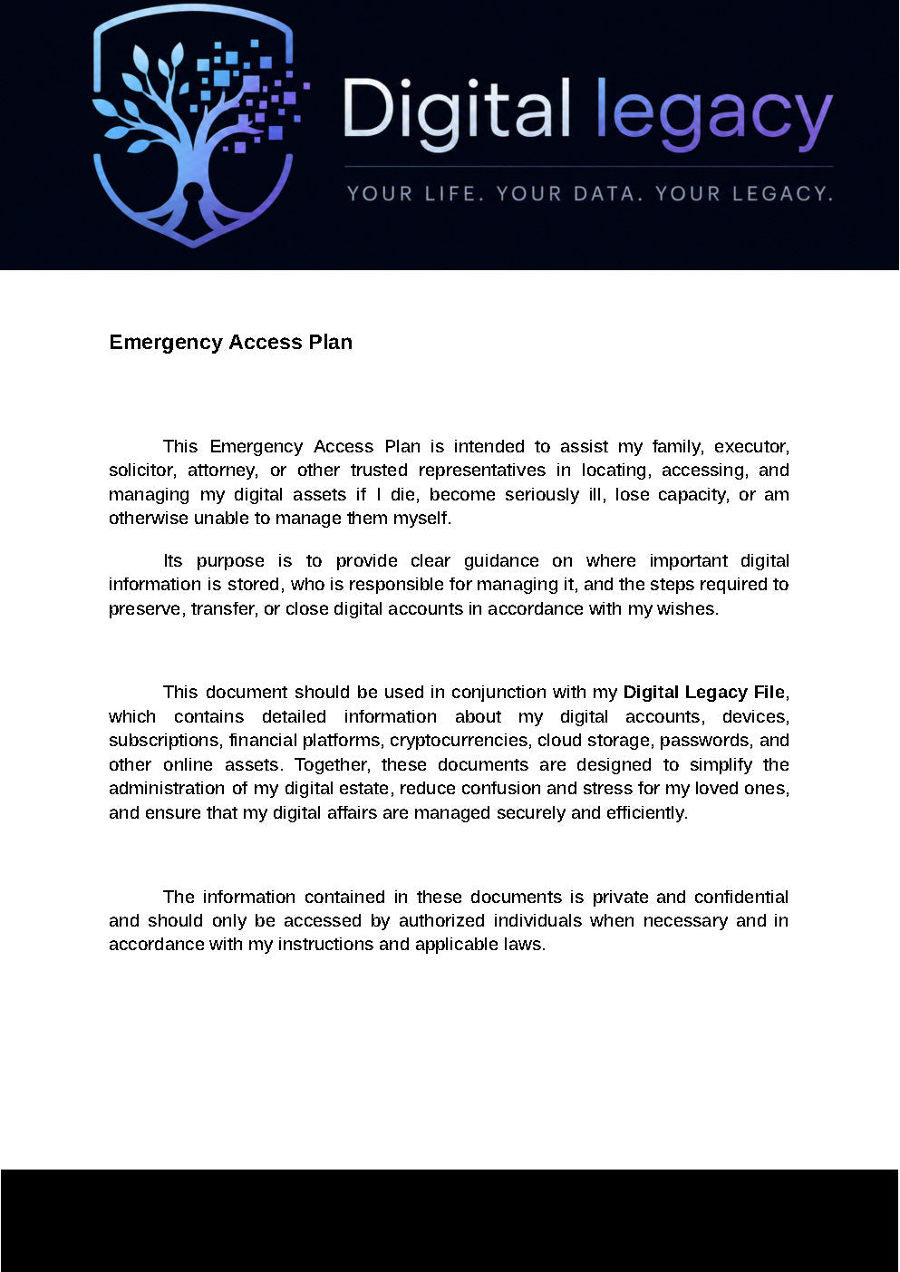 Digital Legacy Planning Kit